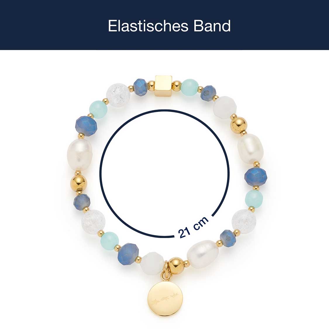 leonardo-hope-bracelet-dor-bleu-perle-lastique image 4
