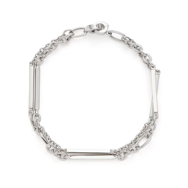 leonardo-grace-bracelet-argent-deux-rangs-clip-mix image 1