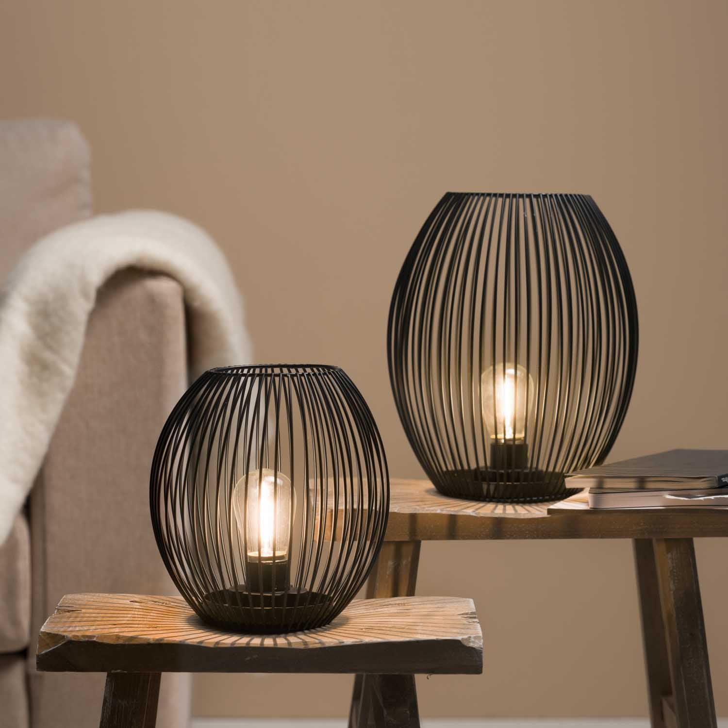 leonardo-casolare-lanterne-led-24-cm-noire image 2