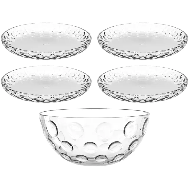leonardo-cucina-optic-service-verre-5-pi-ces-transparent image 1