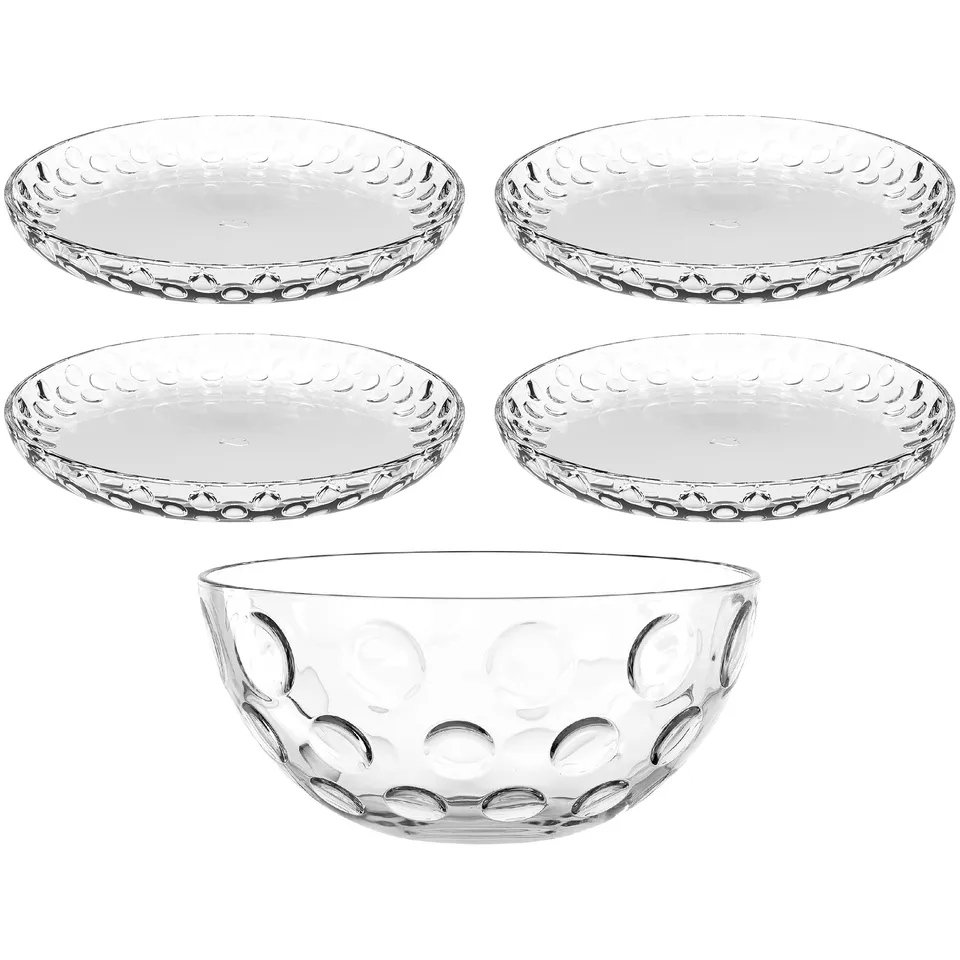 leonardo-cucina-optic-service-verre-5-pi-ces-transparent image 1