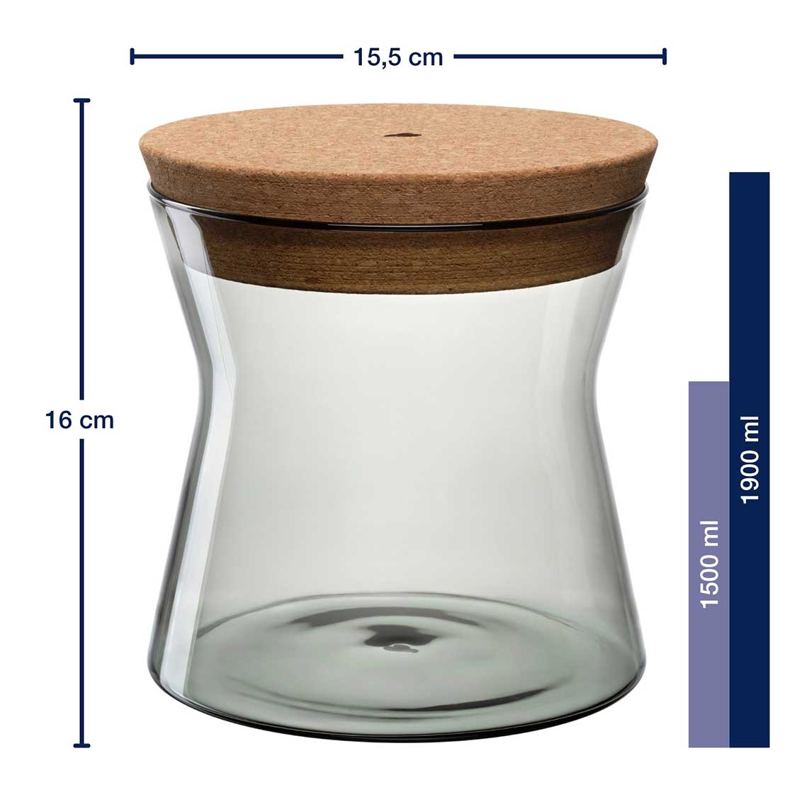 leonardo-forma-x-bocal-gris-16-cm-li-ge image 3