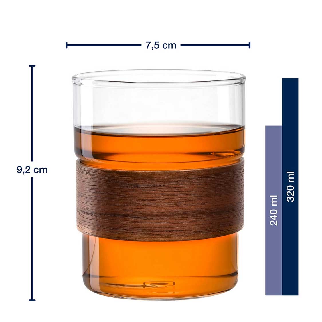 leonardo-novo-legno-tasse-verre-320-ml-lot-2-bois image 3