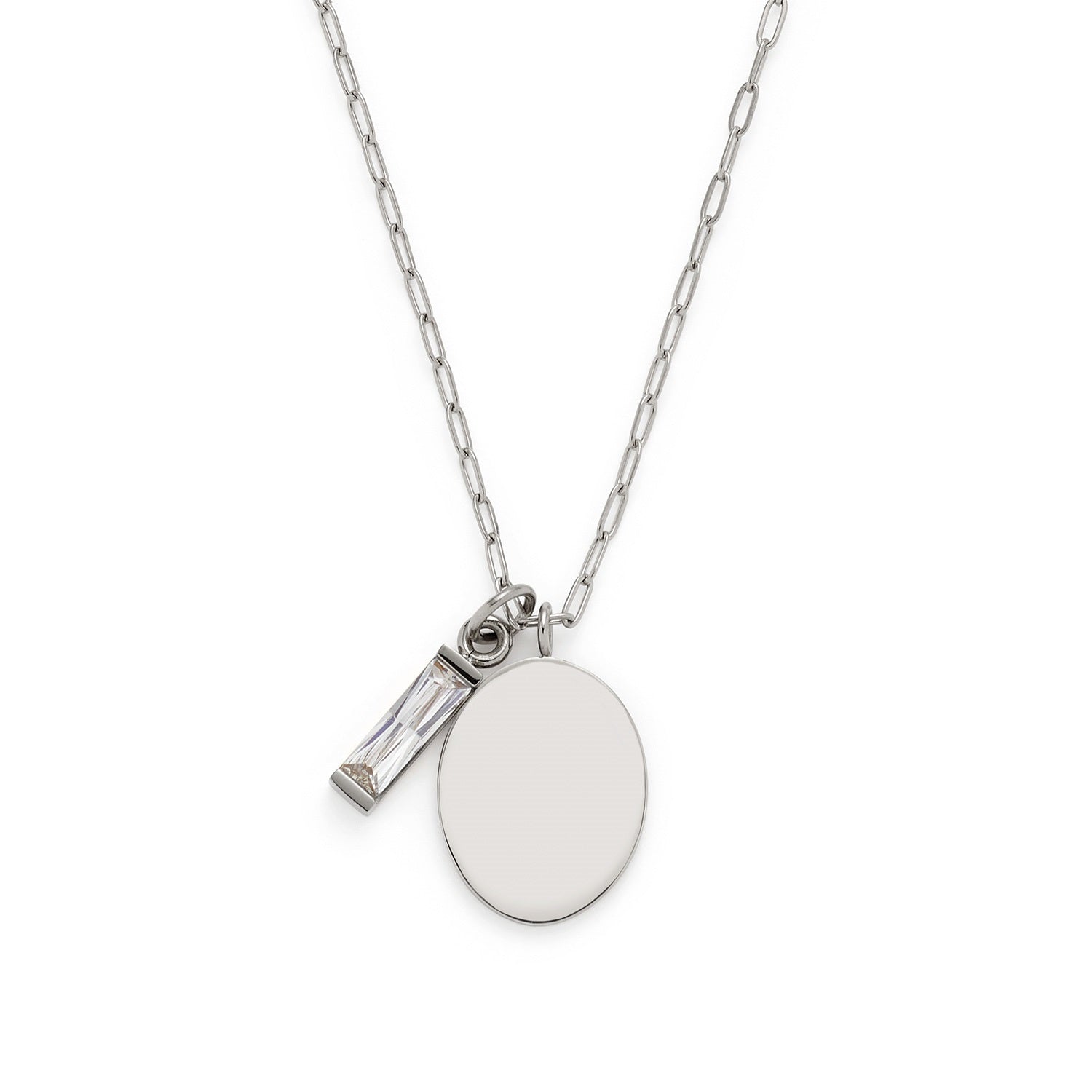leonardo-it-s-me-collier-argent-gravable-45-cm-acier image 2
