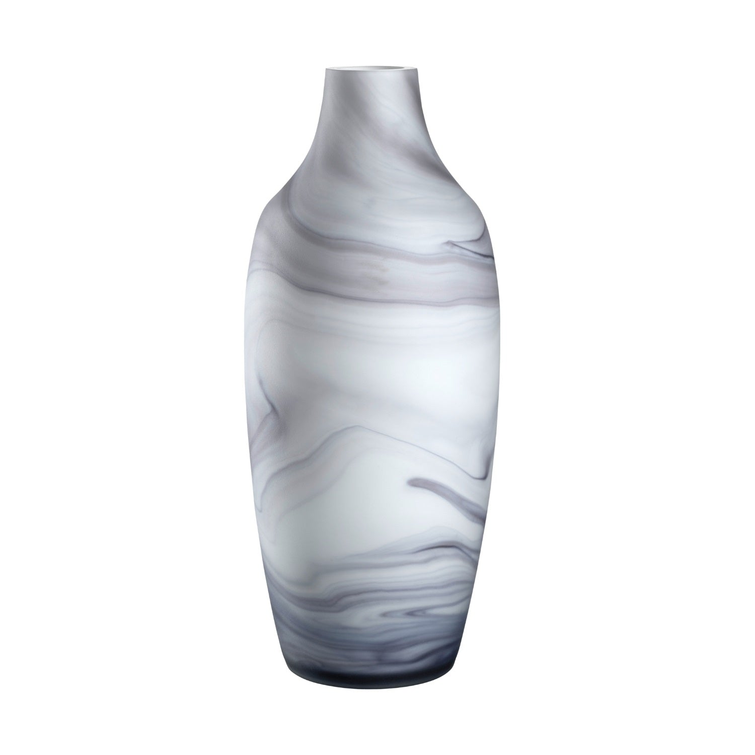 leonardo-poesia-vase-40-cm-gris-effet-marbre image 1