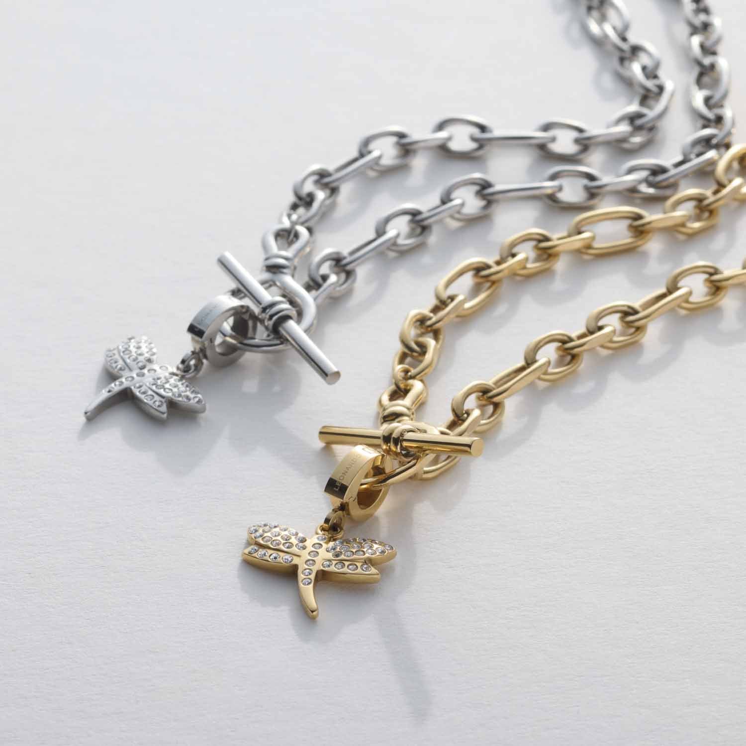 leonardo-elisabeth-collier-or-45-cm-acier-cha-ne-fine image 5
