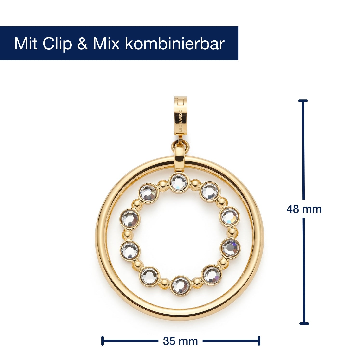 leonardo-bobby-pendentif-dor-clip-mix-pierres image 2