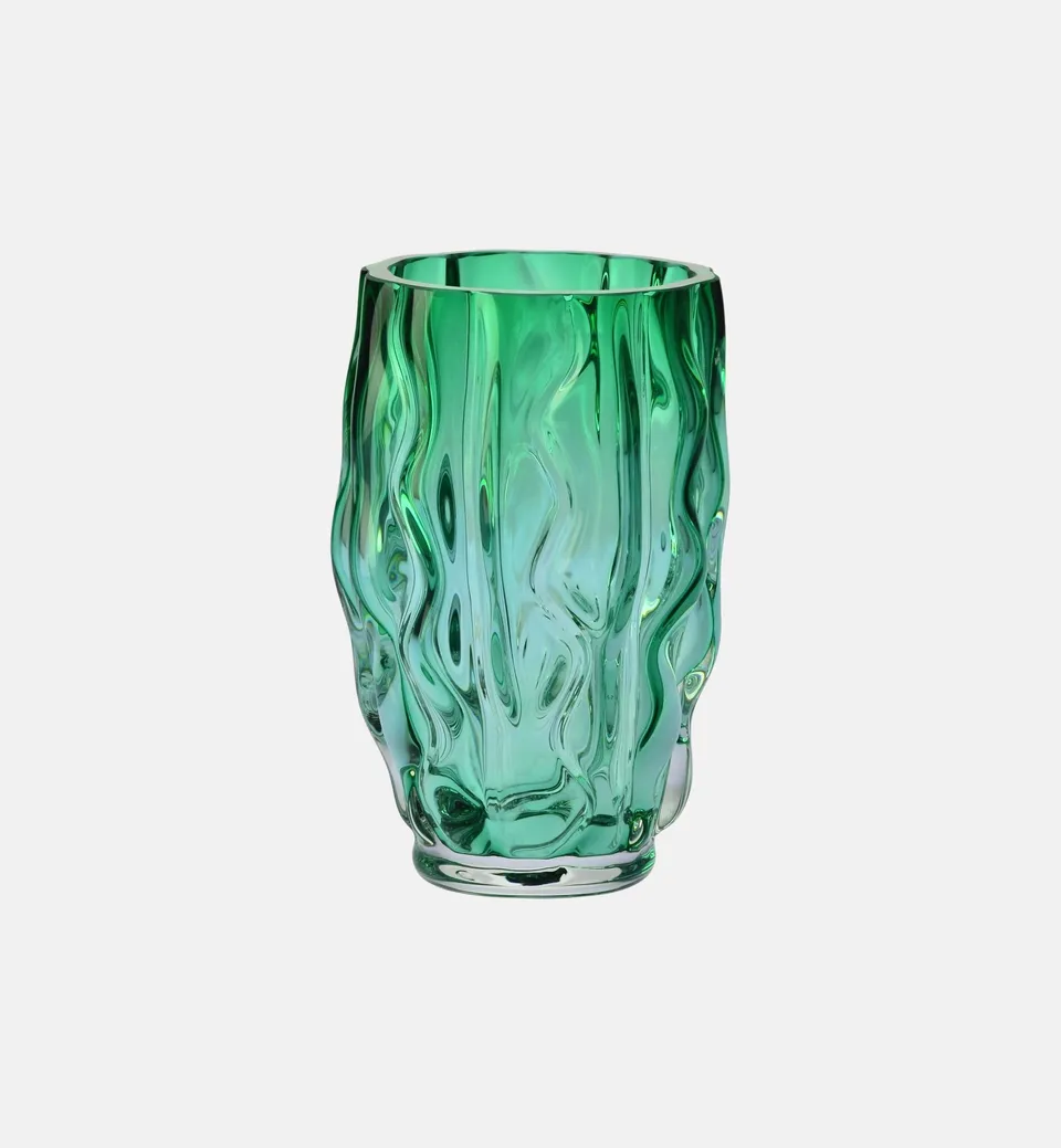 krosno-palace-20-5-cm-vase-en-verre-meraude image 1