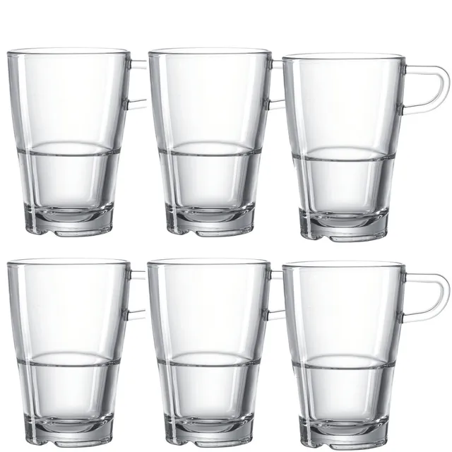 leonardo-senso-tasse-en-verre-350-ml-lot-6-empilable image 1