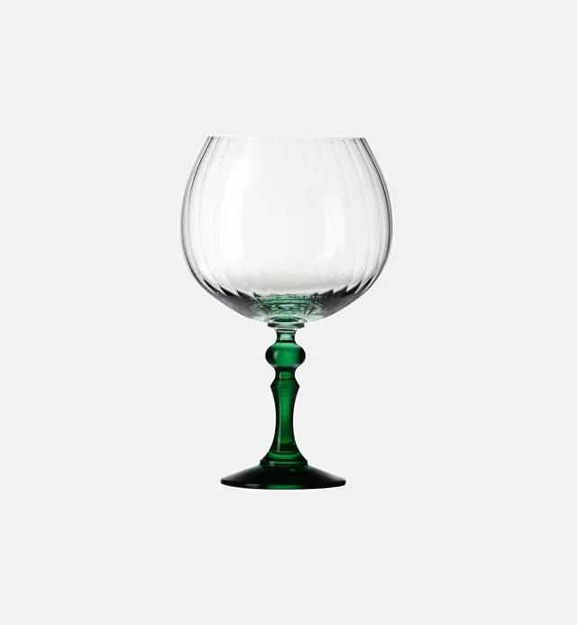 krosno-bubble-ombr-verre-gin-pied-vert-fonc-660-ml image 1