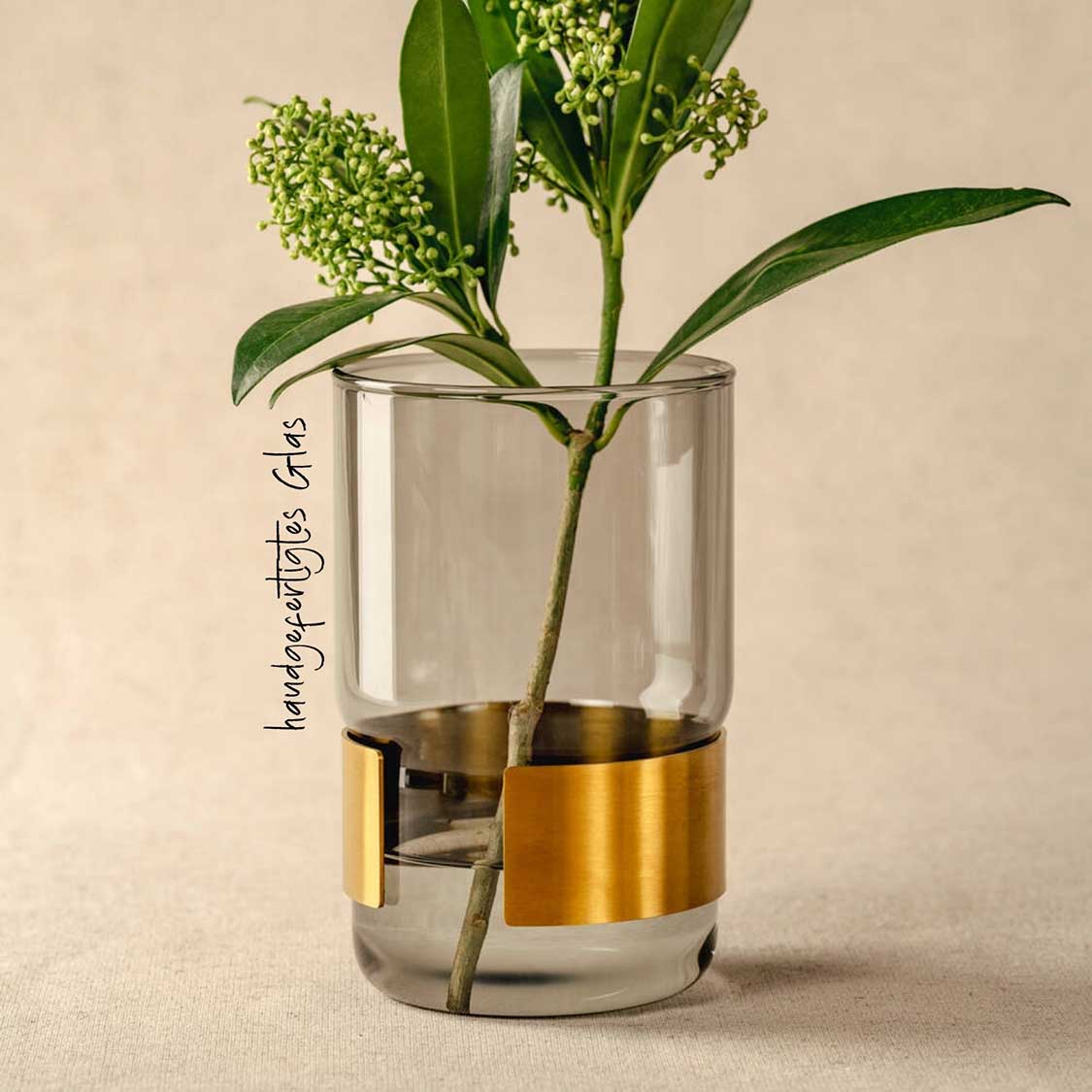 leonardo-silenzio-vase-gris-15-cm-verre image 2