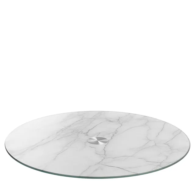 leonardo-turn-plat-service-marbre-blanc-33-cm-tournant image 1