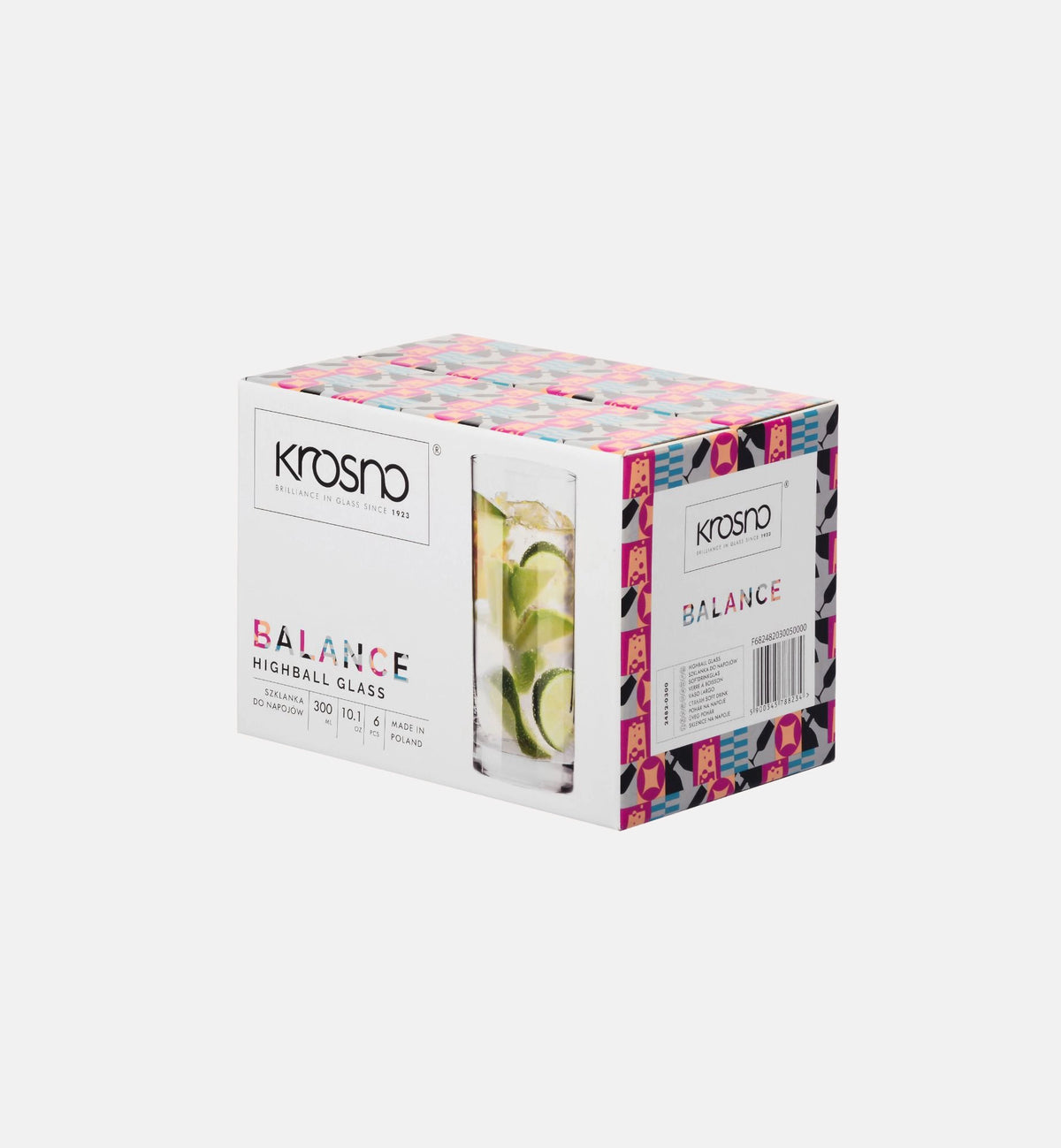 krosno-balance-grands-verres-eau-lot-24-transparent image 3
