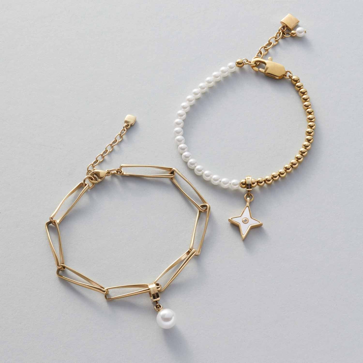 leonardo-lucinda-bracelet-perles-blanches-dor image 5