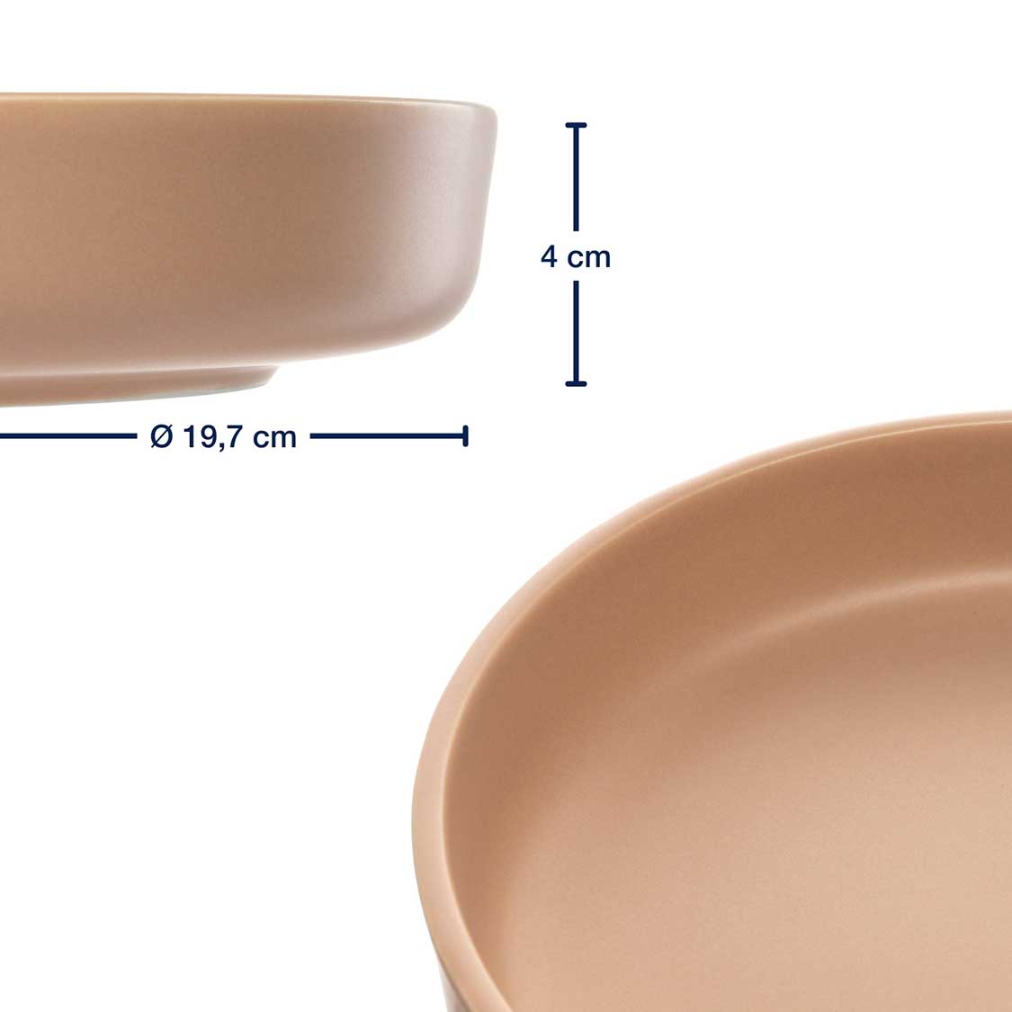 leonardo-roma-assiette-creuse-abricot-20-cm-lot-6 image 3