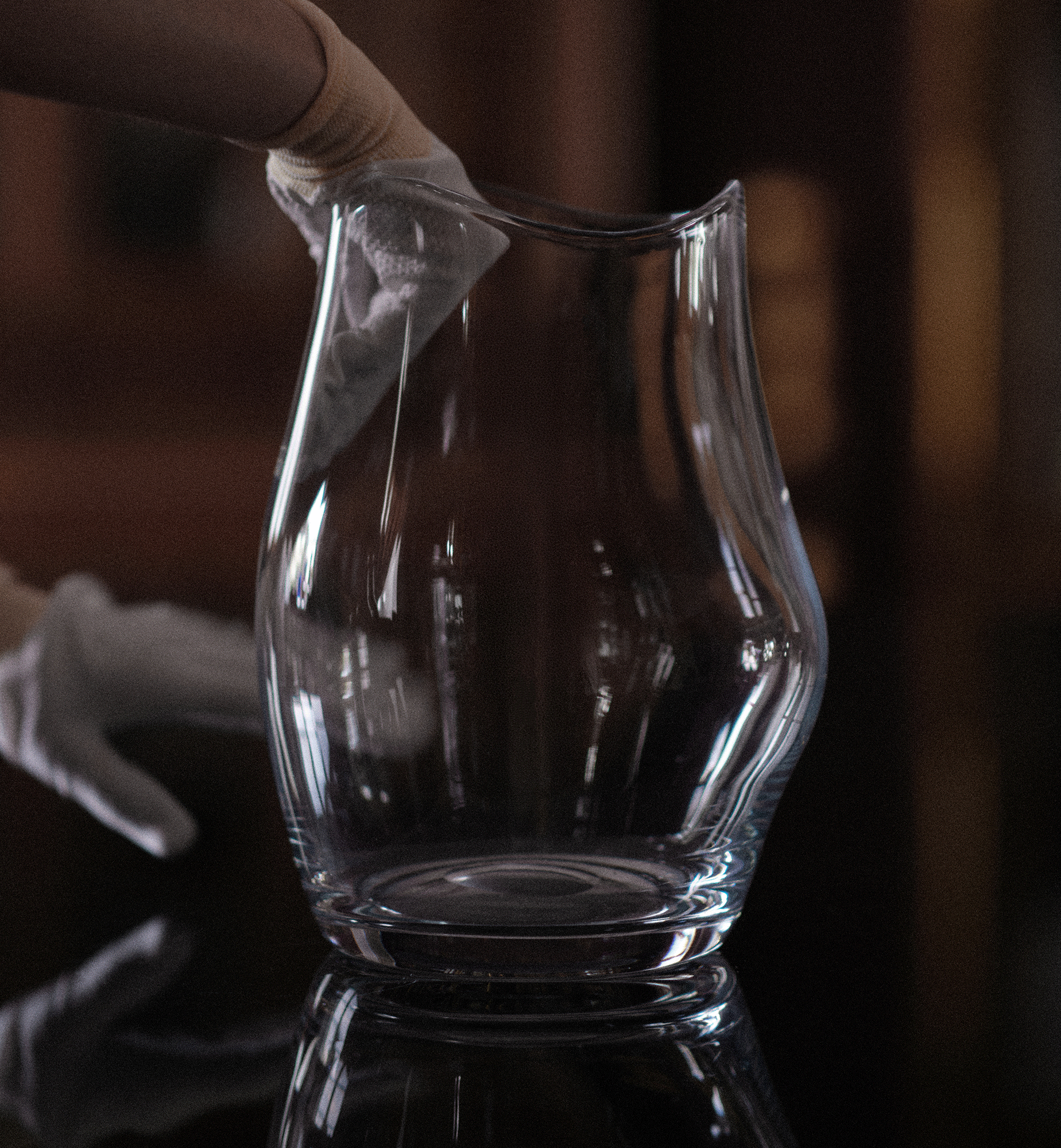 krosno-organic-vase-cristal-28-cm-transparent image 2