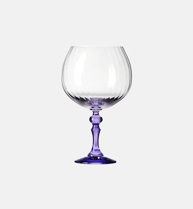 krosno-bubble-verres-gin-660-ml-tige-violette image 1