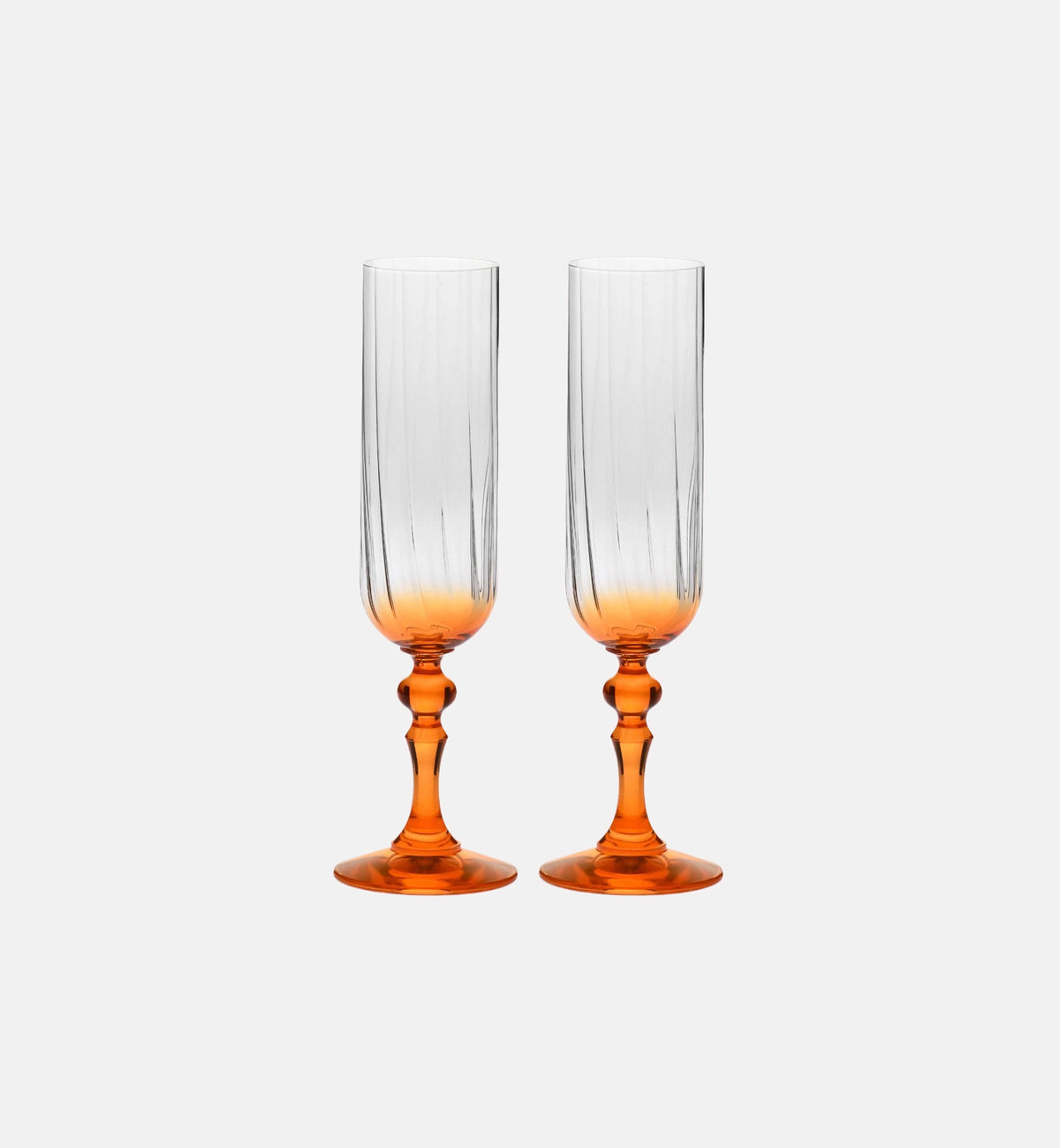 krosno-ombr-fl-te-champagne-pied-orange-200-ml image 2