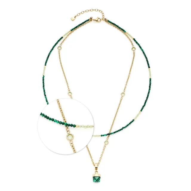 leonardo-valea-collier-malachite-vert-45-cm image 1