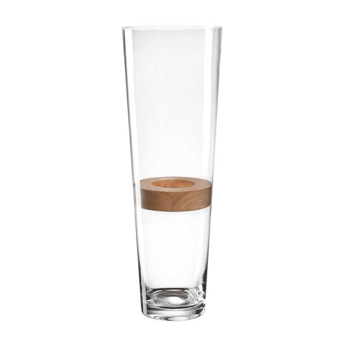 leonardo-magico-vase-50-cm-transparent-insert-bois image 1