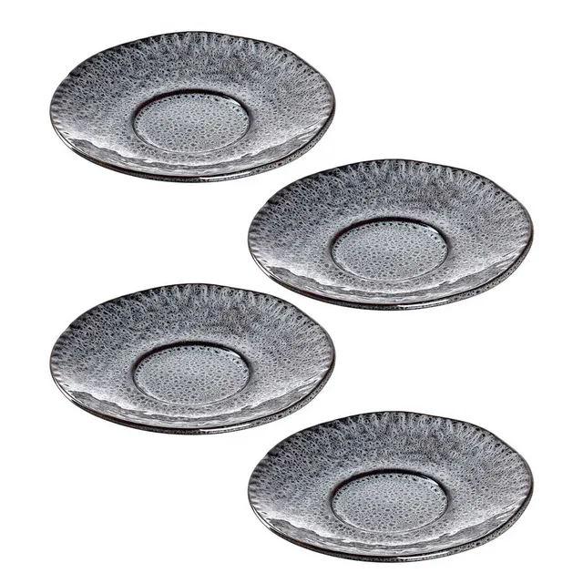 leonardo-matera-soucoupe-15-cm-anthracite-lot-4-c-ramique image 1