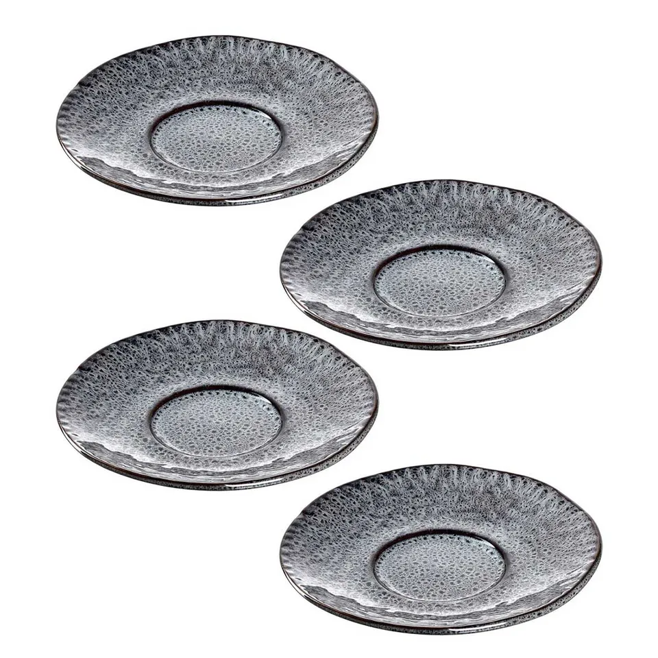 leonardo-matera-soucoupe-15-cm-anthracite-lot-4-c-ramique image 1
