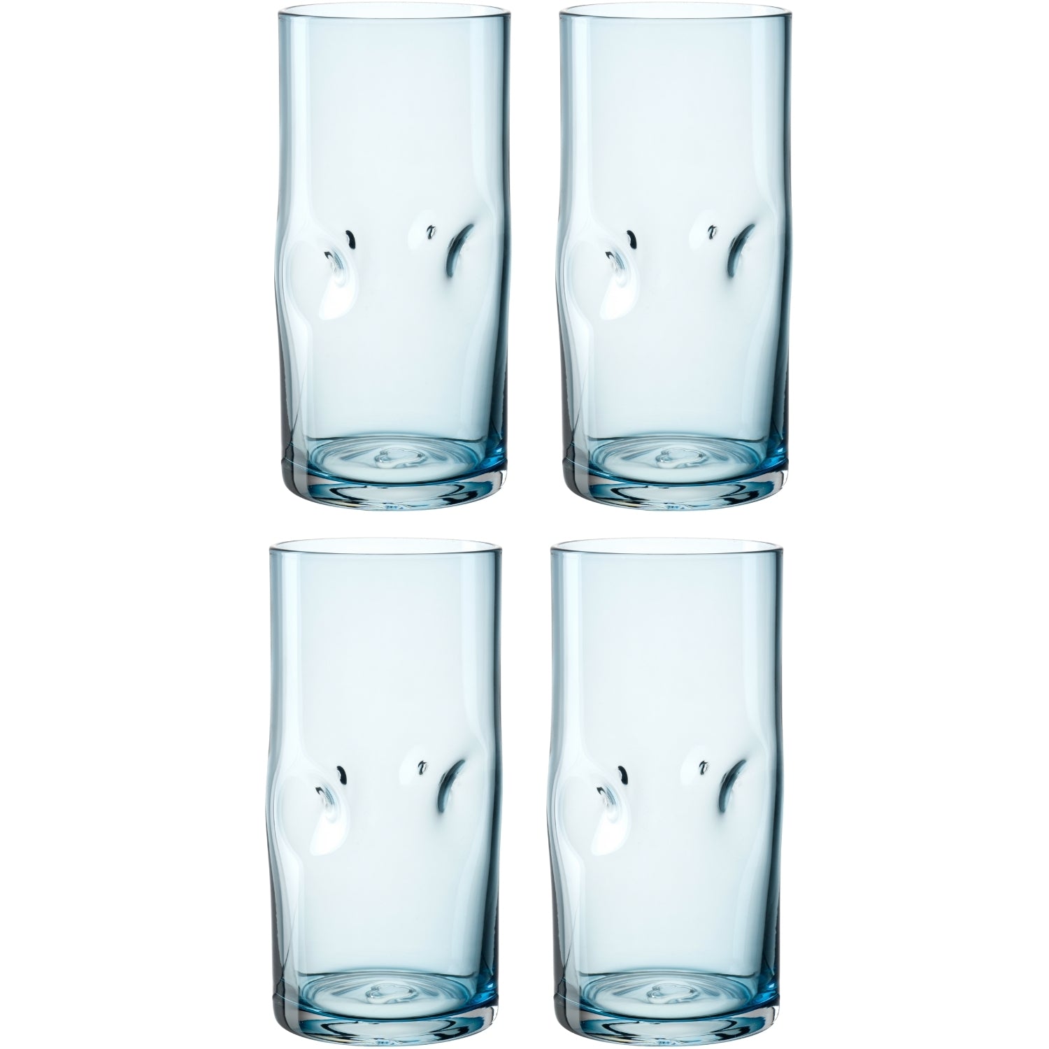 leonardo-vesuvio-verre-bleu-330-ml-lot-de-4-fait-main image 1