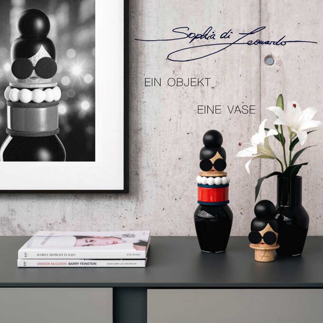 leonardo-buoni-amici-vase-objet-sophia-30-cm-noir image 7
