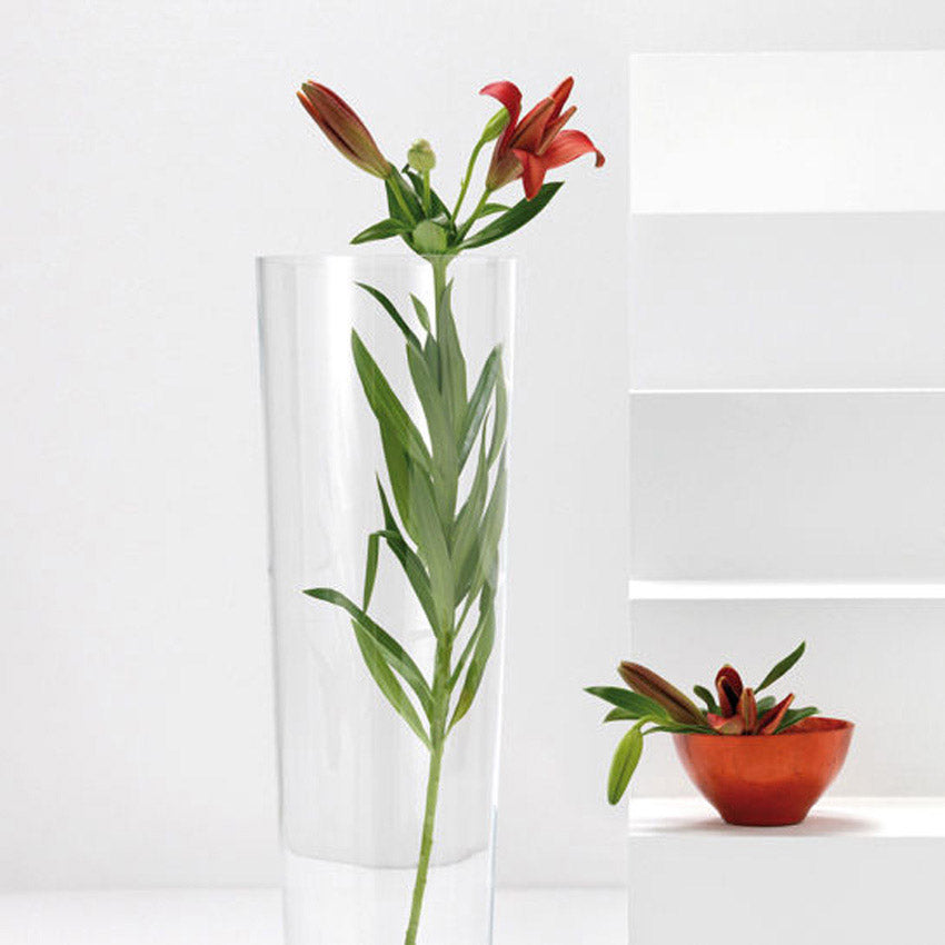 leonardo-konisch-vase-sol-verre-50-cm-transparent image 2