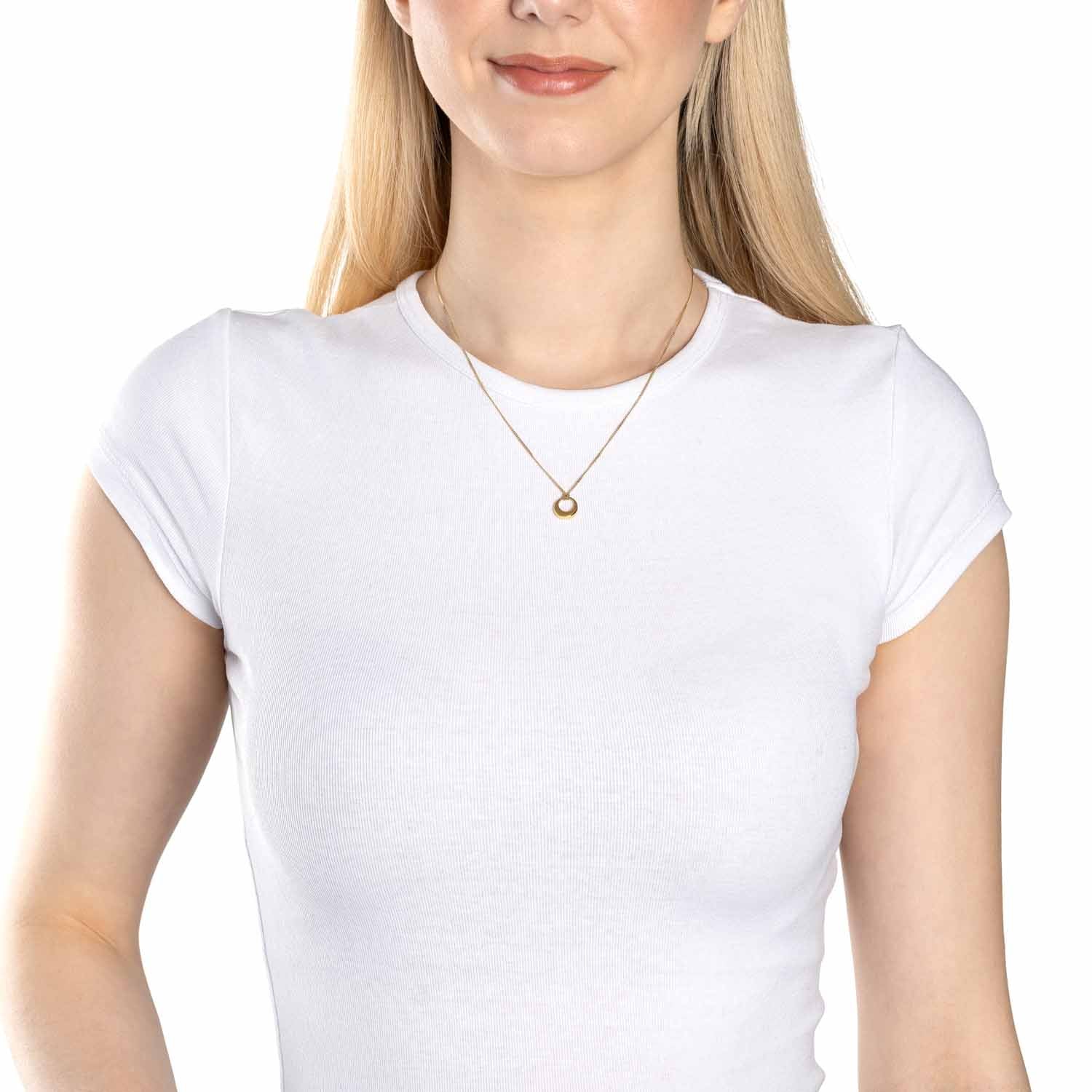 leonardo-philly-collier-45-cm-dor-anneau image 3