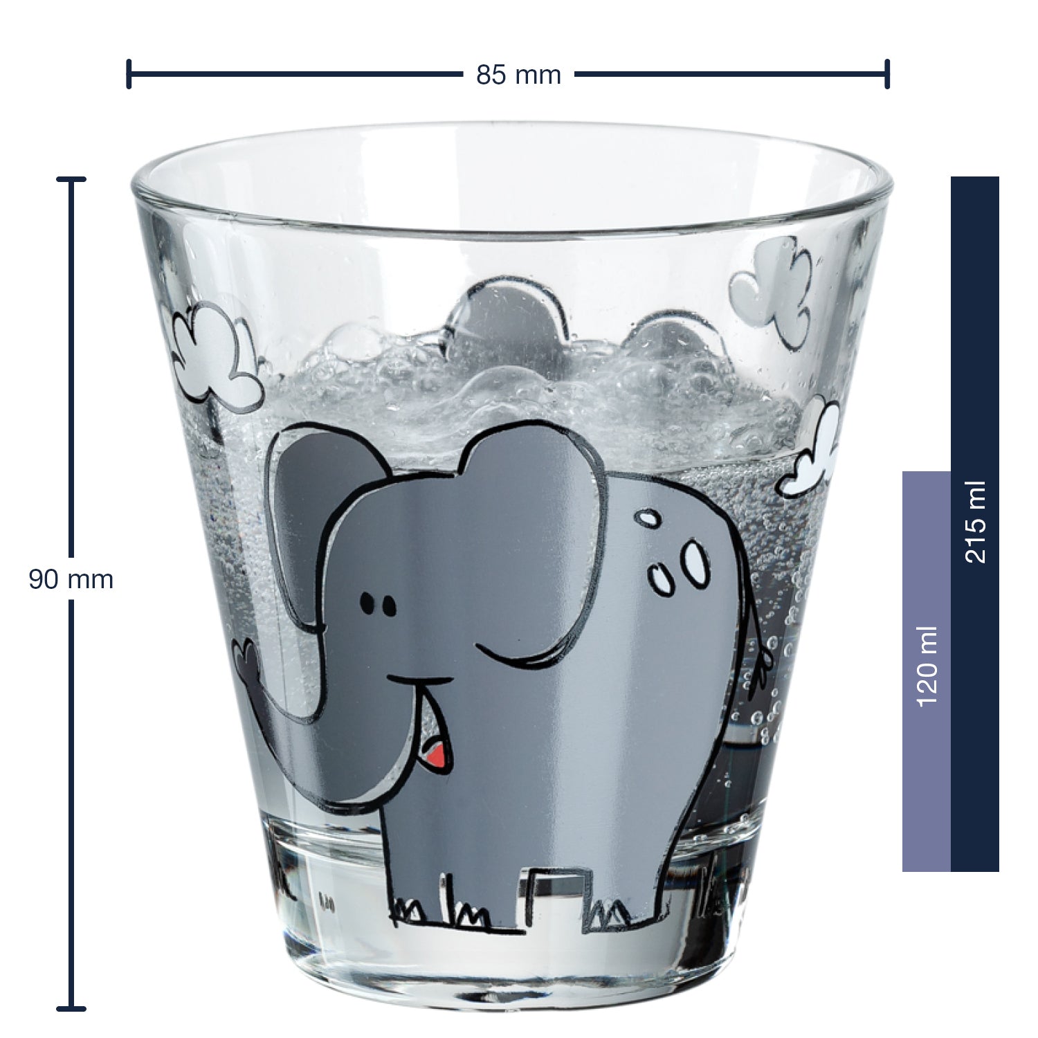leonardo-bambini-set-3-pi-ces-verre-enfant-l-phant image 2