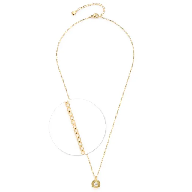 leonardo-isabelle-45-collier-or-zirconia-blanc image 1