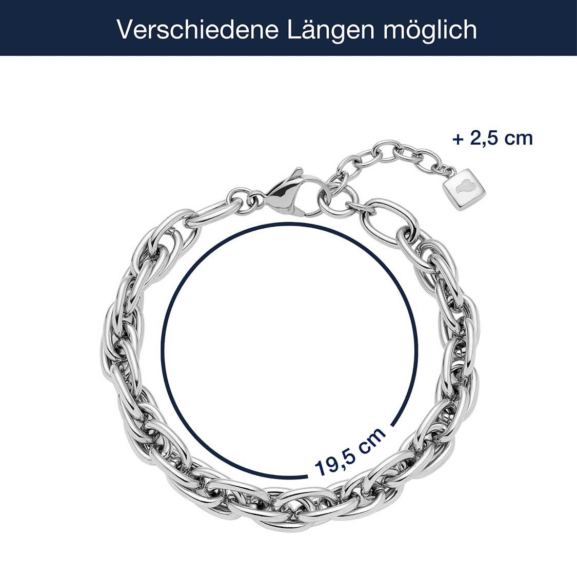 leonardo-sina-bracelet-acier-argent-maillons-ovales image 4