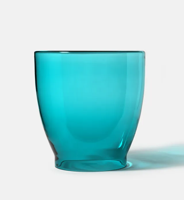 krosno-table-basse-en-verre-43-cm-bleu-azure image 1