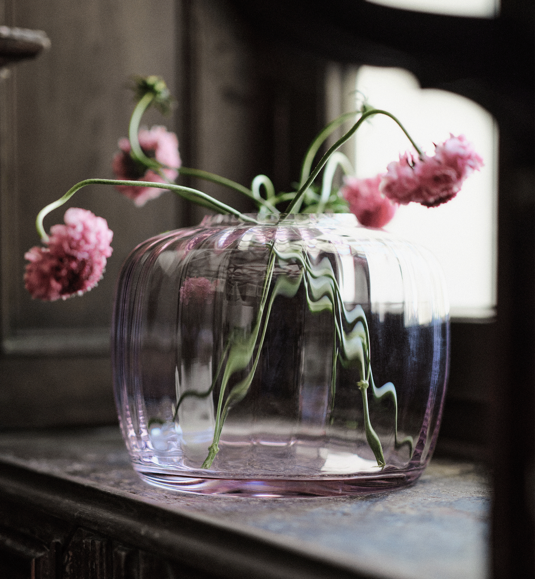 krosno-ballerina-vase-quartz-rose-19-cm-cristal image 3