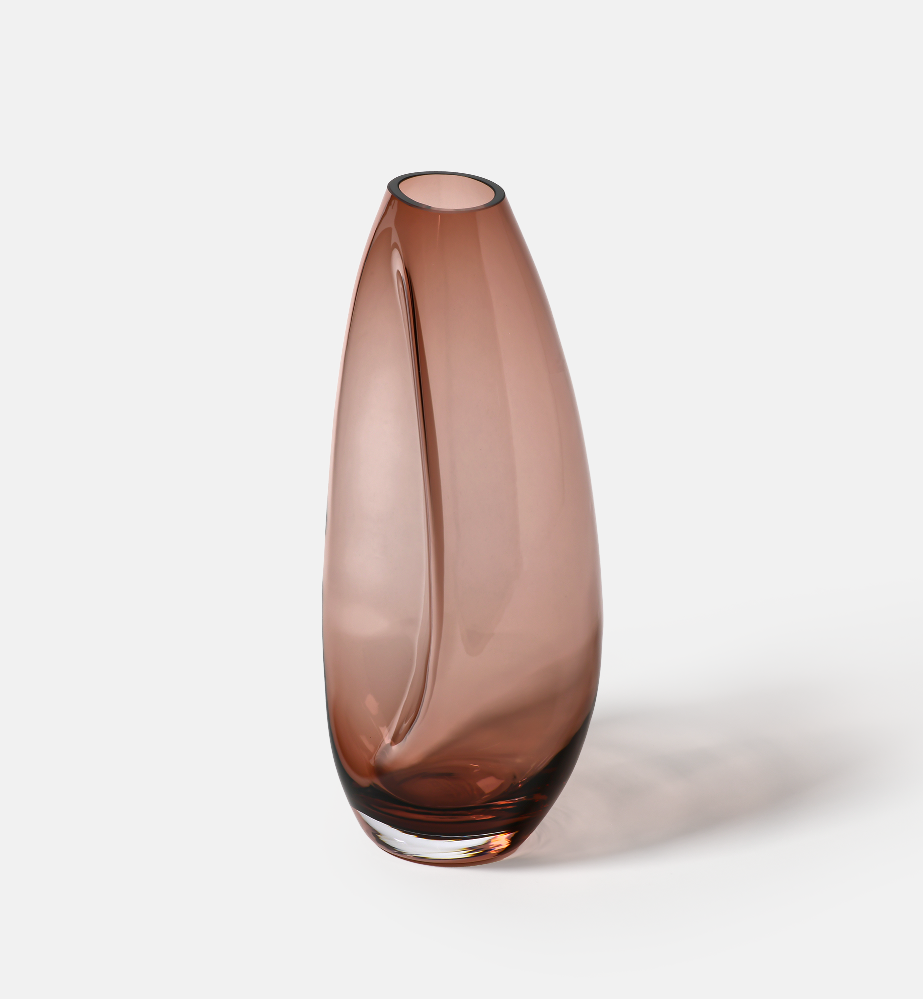 krosno-flow-burgund-32-cm-vase-cristal-bordeaux image 2