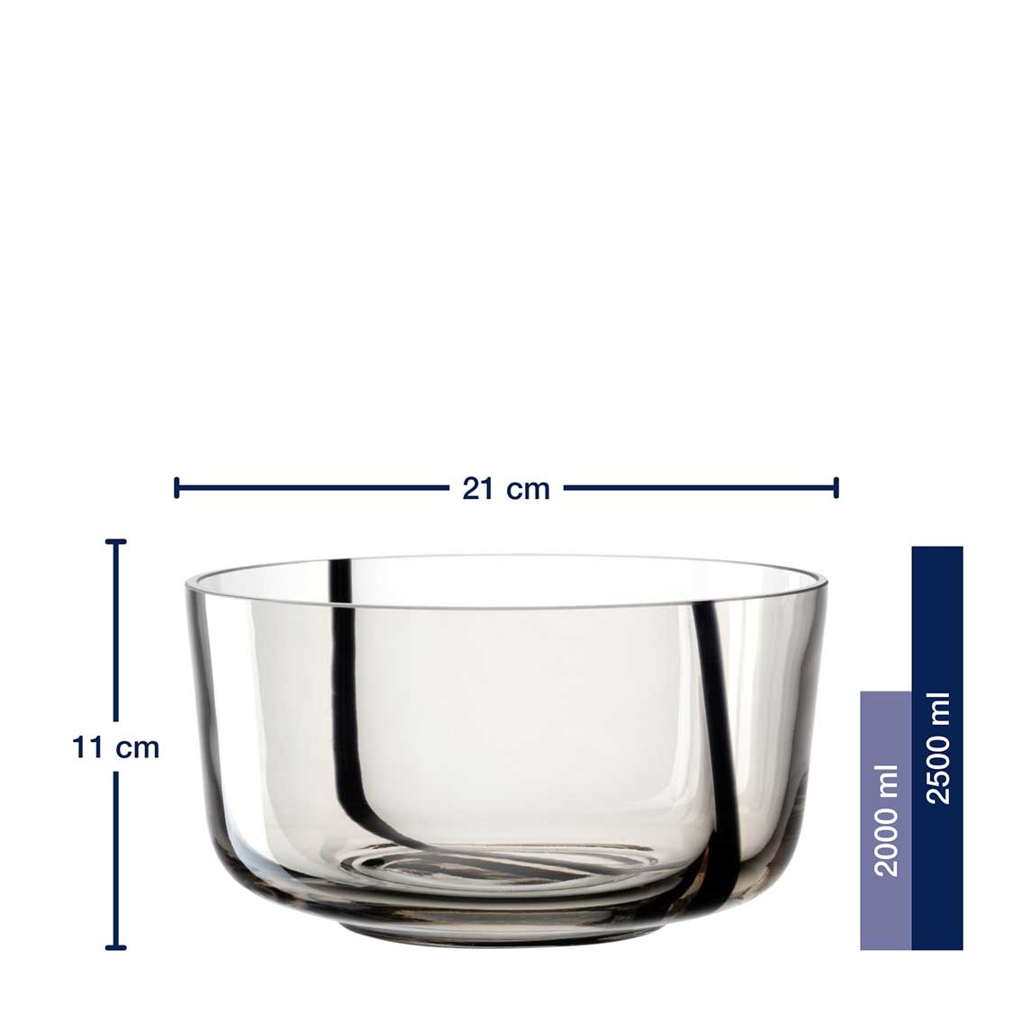 leonardo-alveo-coupe-21-cm-taupe-verre-service image 3