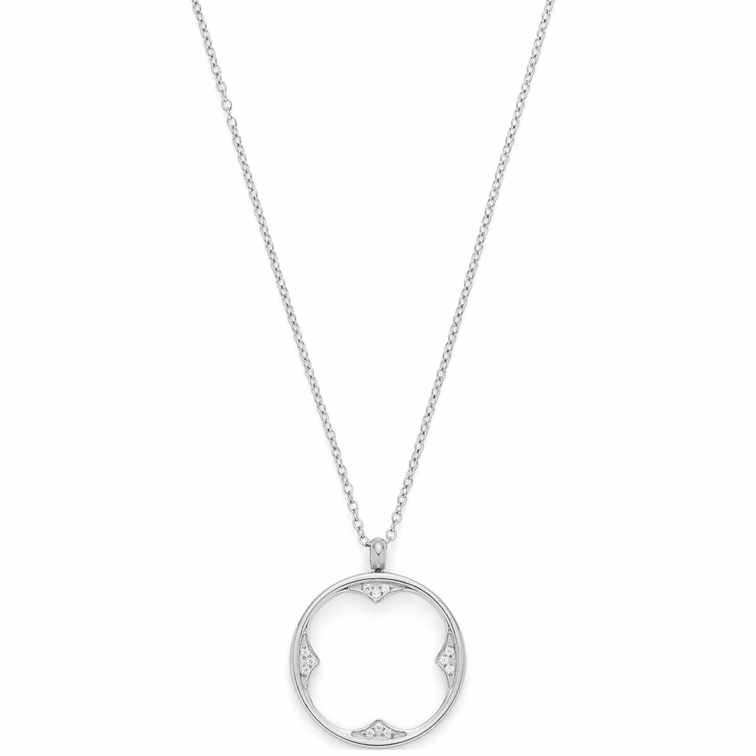 leonardo-campagnola-ciao-collier-argent-60-cm-tr-fle-zirconia image 2