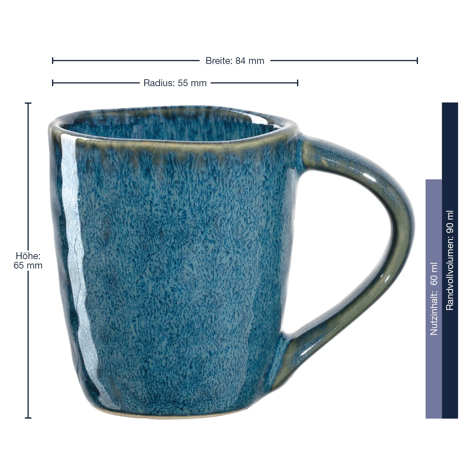 leonardo-matera-tasse-expresso-bleue-90-ml-lot-4 image 2