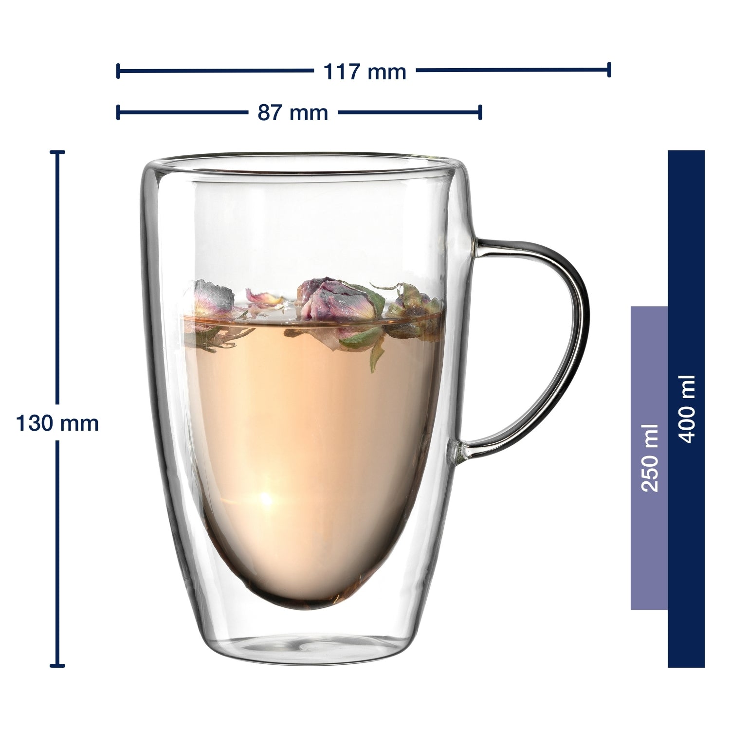leonardo-duo-tasse-double-paroi-400-ml-lot-de-4-transparent image 2
