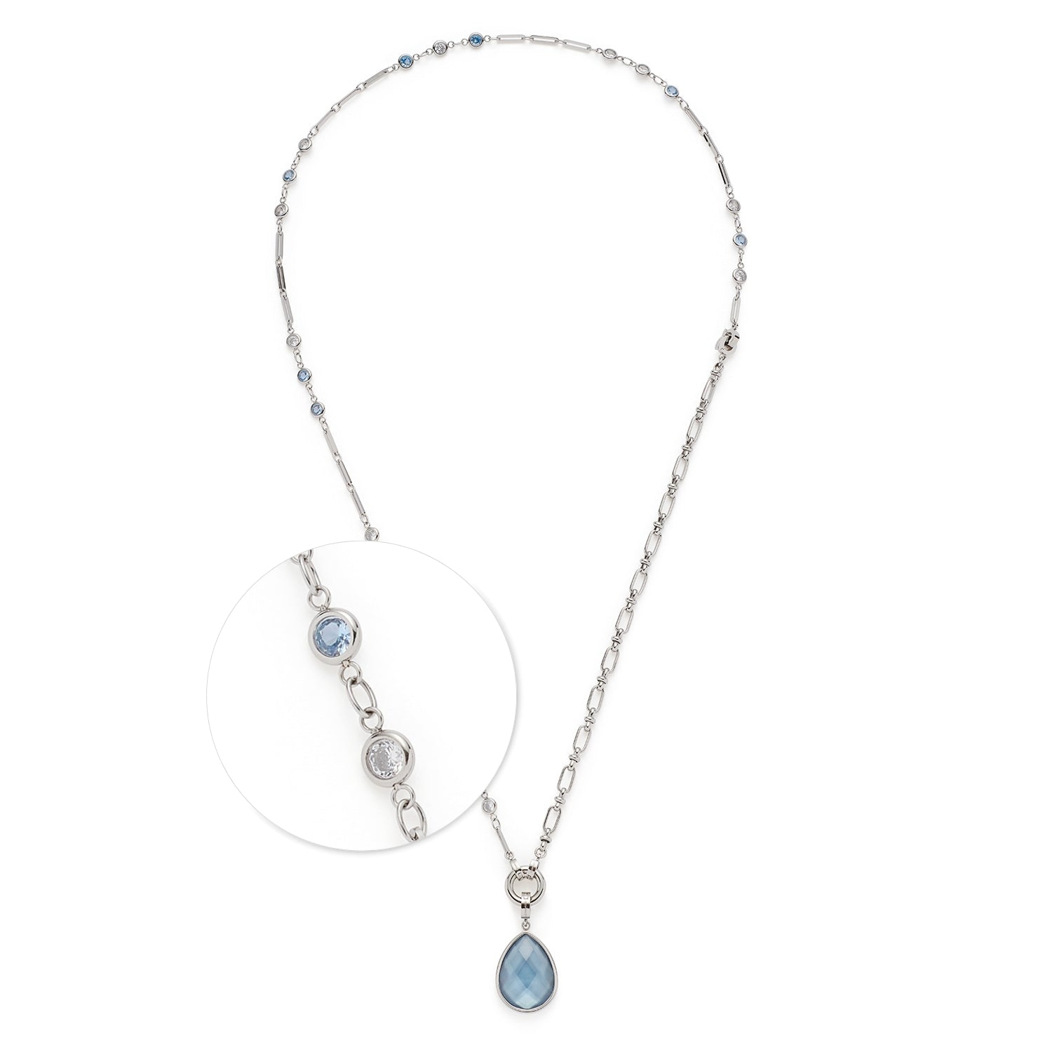 leonardo-vicky-collier-50-cm-pierres-bleues-modulable image 1