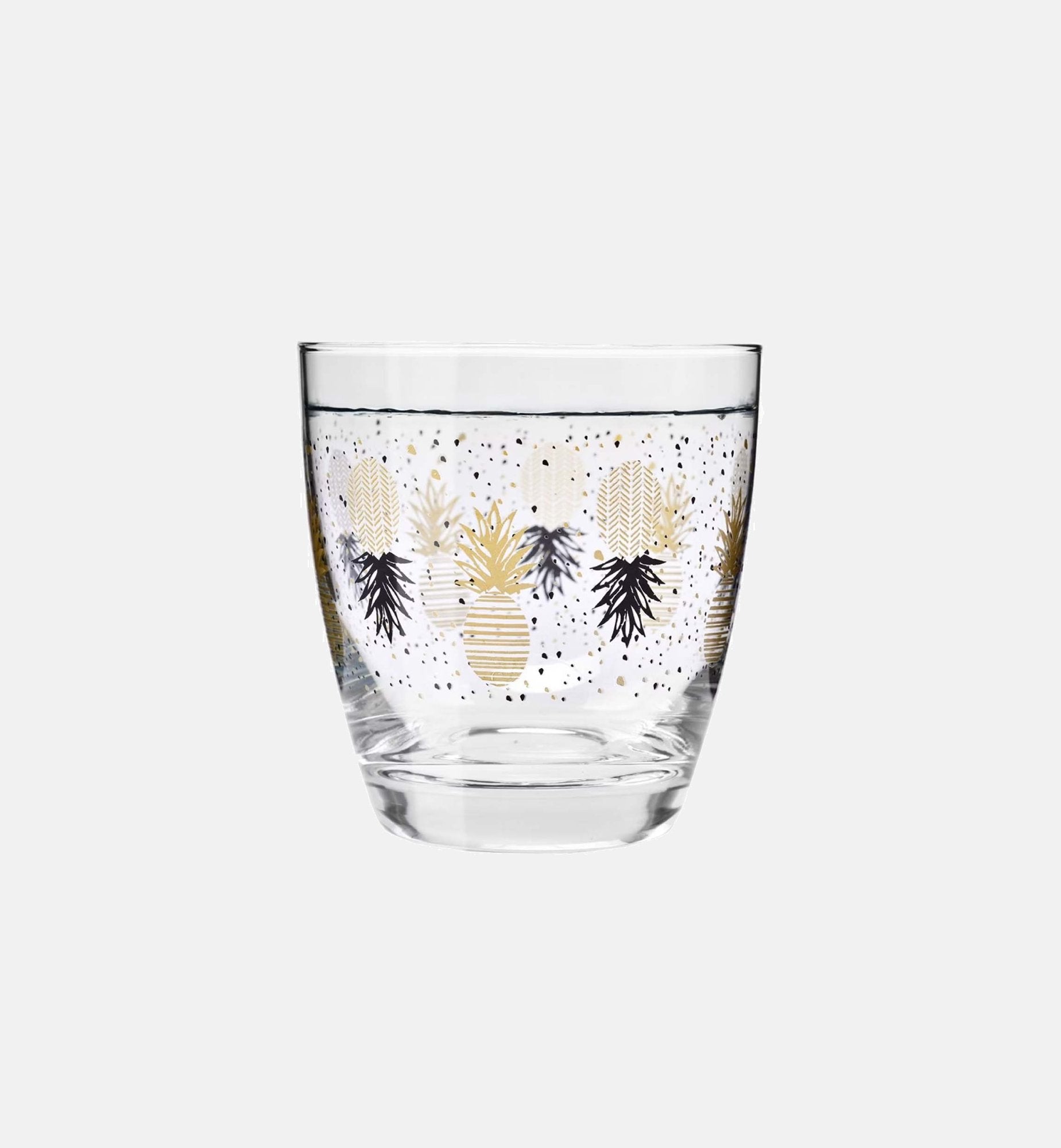 krosno-ananas-verre-d-cor-370-ml-noir-dor image 1