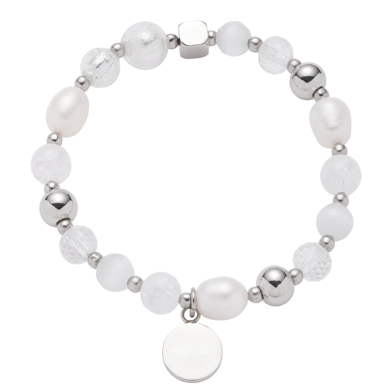 leonardo-hope-bracelet-perles-blanches-graver image 2