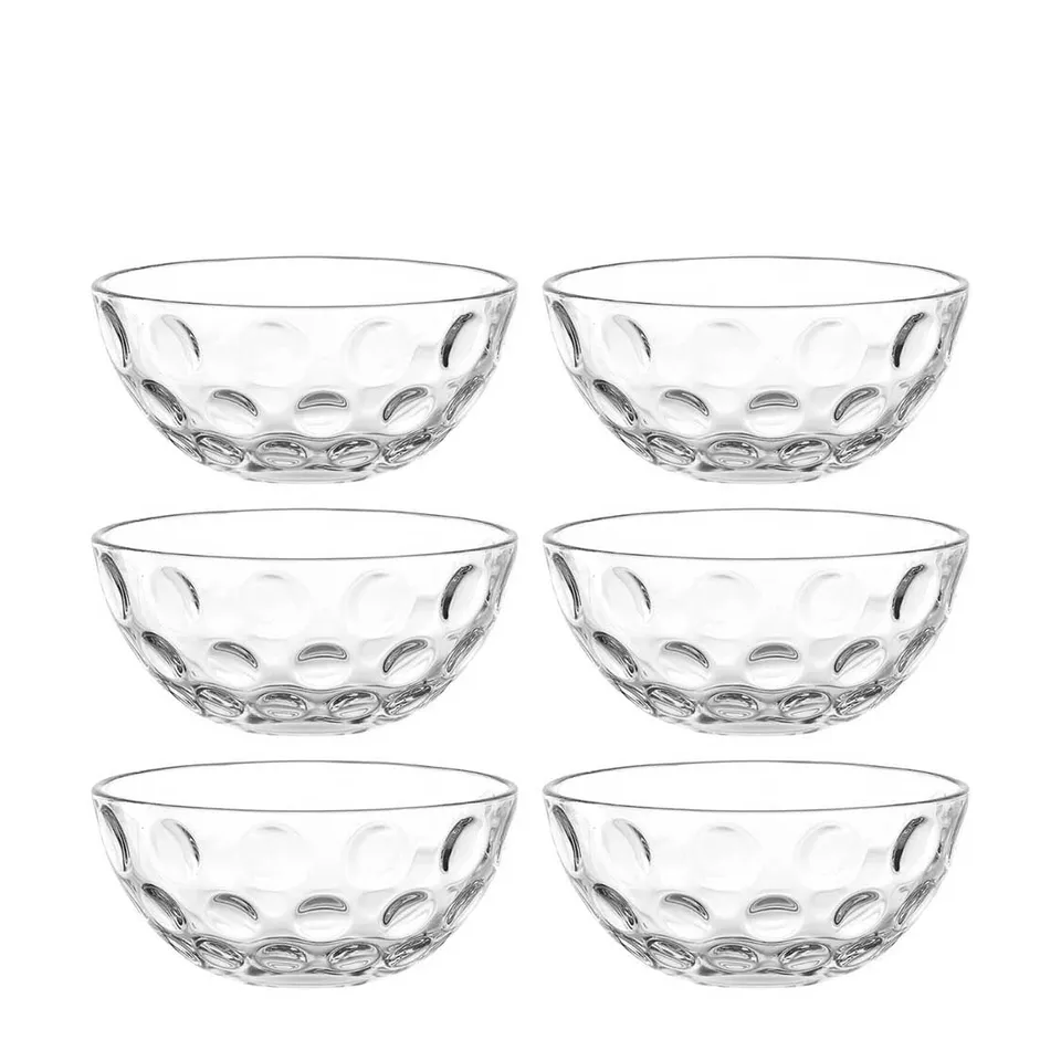 leonardo-cucina-optic-bol-verre-10-cm-lot-6-transparent image 1