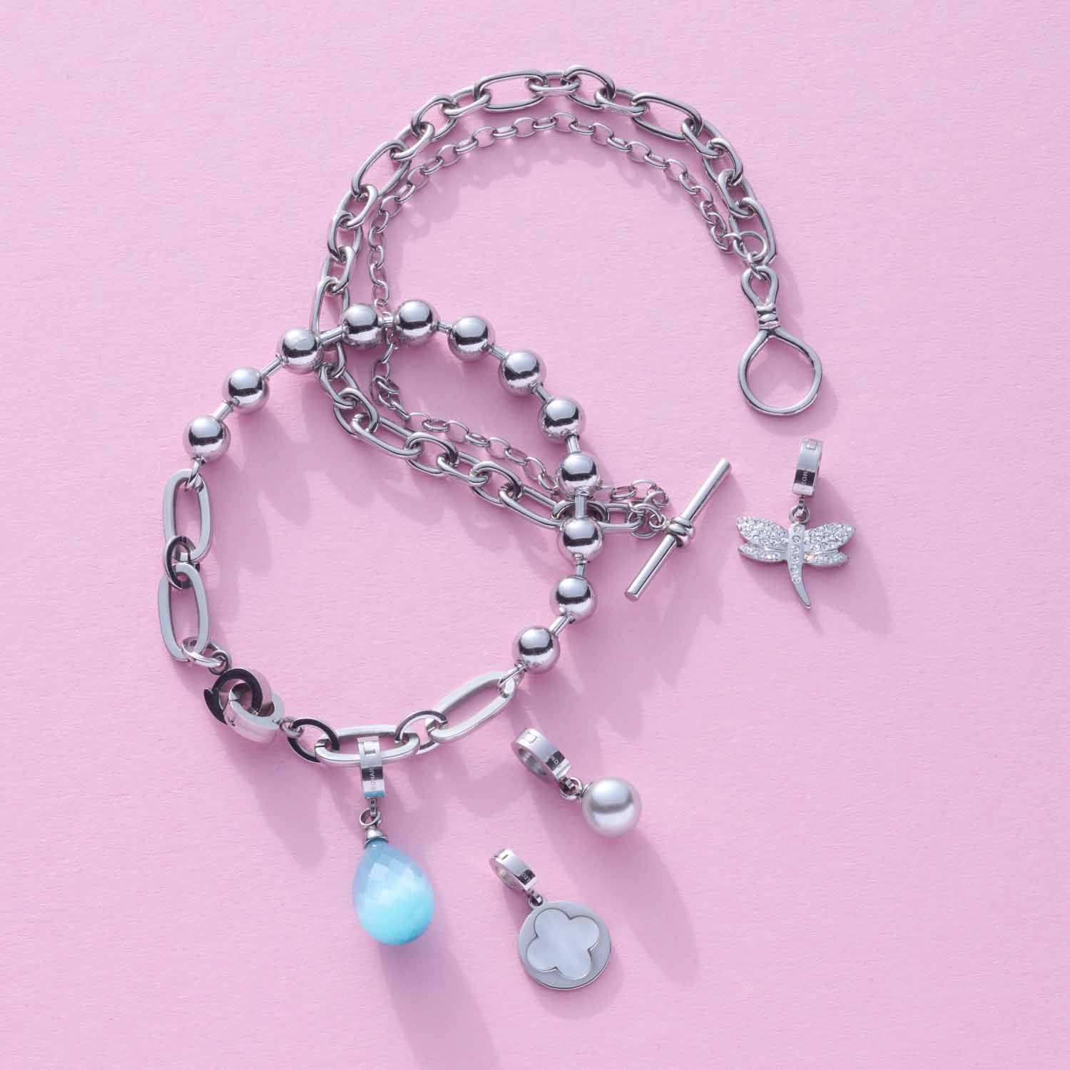 leonardo-elisabeth-bracelet-argent-double-rang-femme image 4
