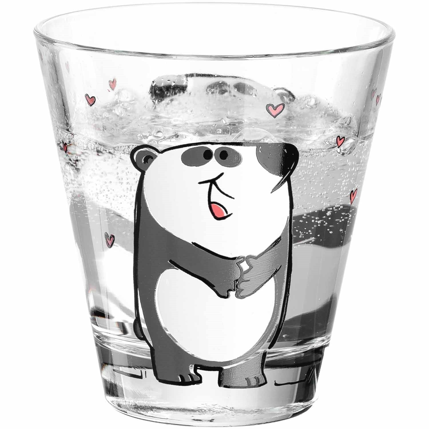 leonardo-bambini-verre-enfant-panda-215-ml-lot-6 image 3
