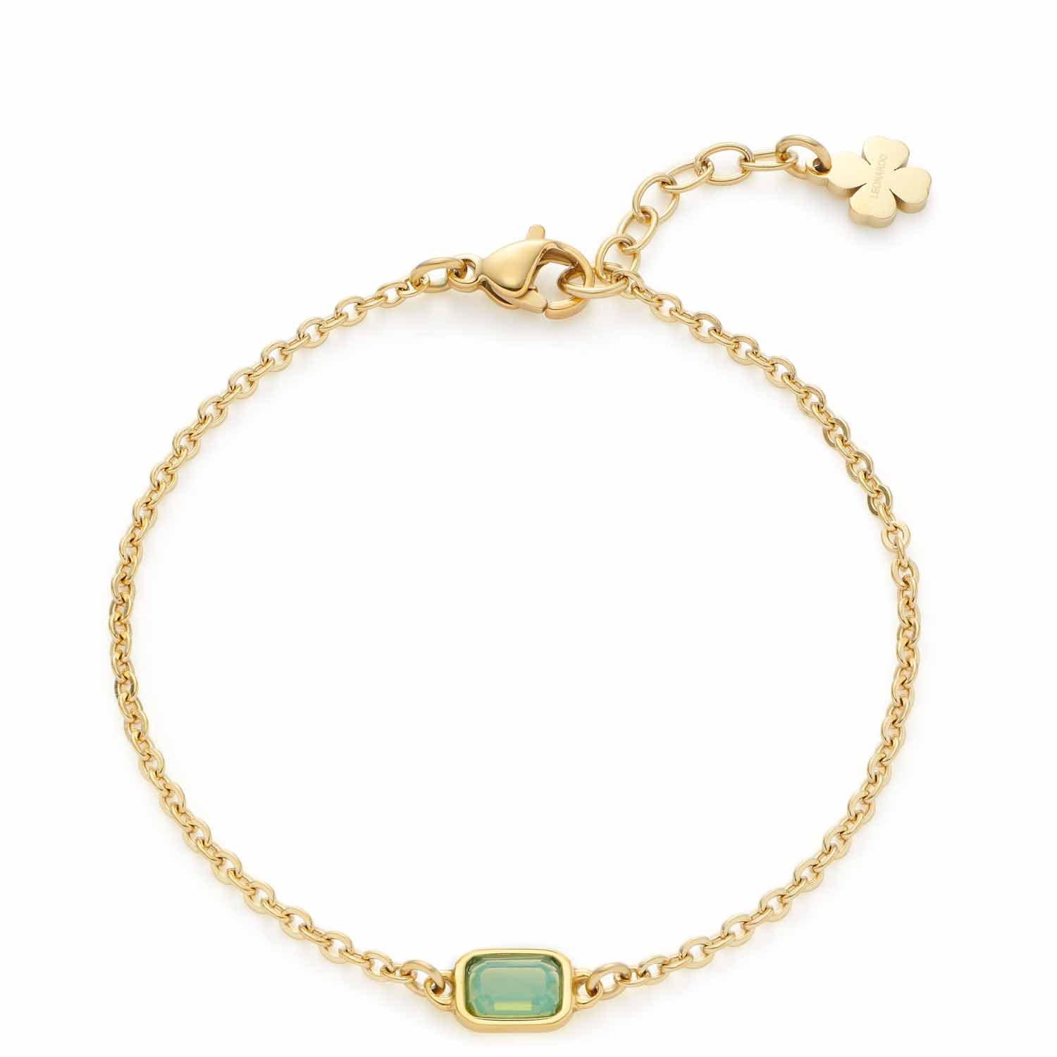 leonardo-sofia-ciao-bracelet-vert-tr-fle-cristal-menthe image 1
