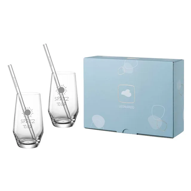 leonardo-puccini-verre-eau-365-ml-gravure-coffret-5 image 1