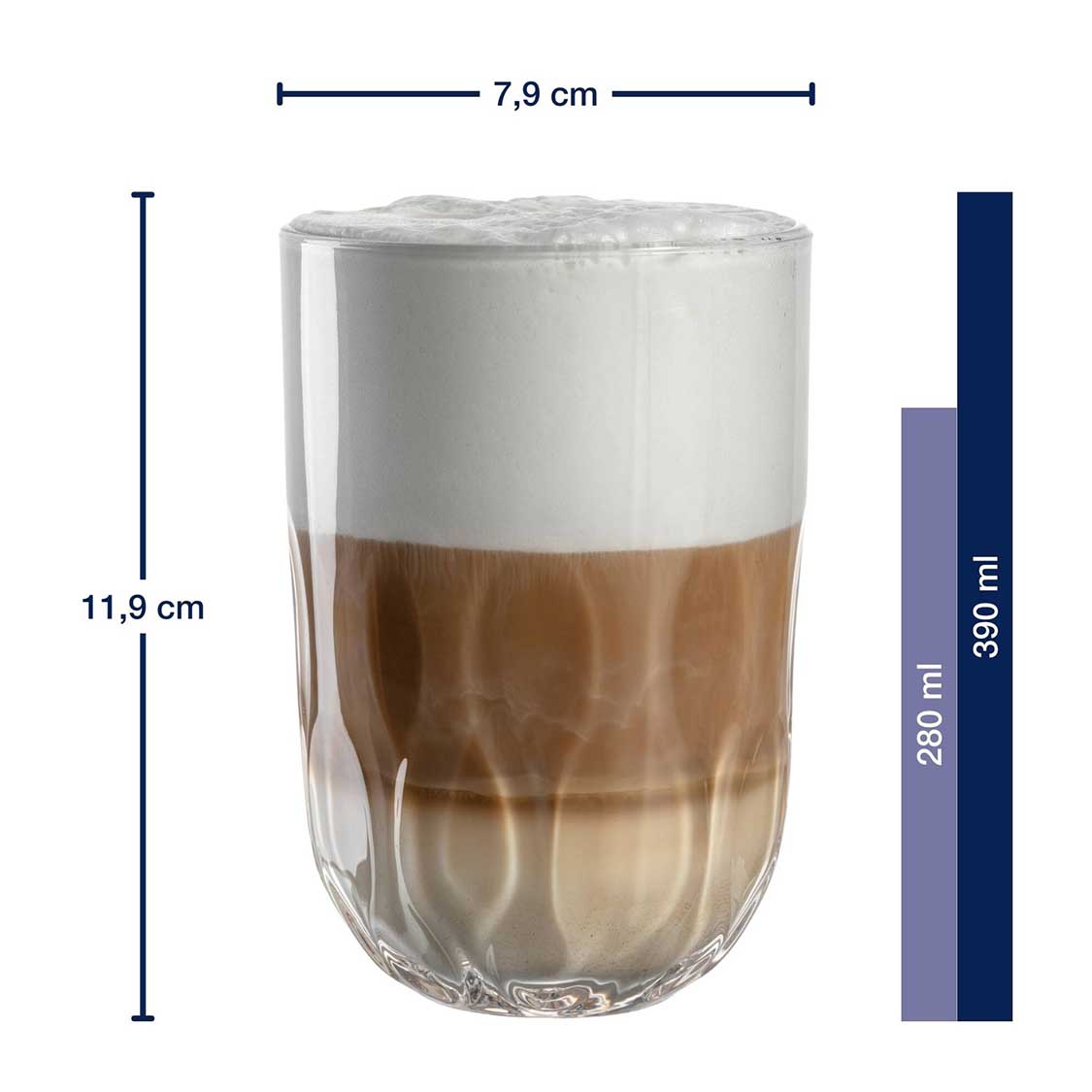 leonardo-gocce-verre-latte-380-ml-lot-2 image 3