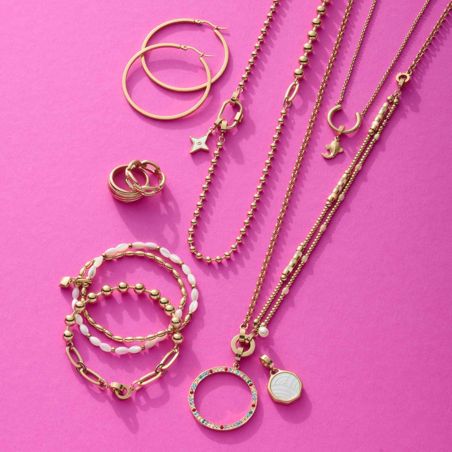 leonardo-trish-pendentif-dor-nacre-clip-mix image 5